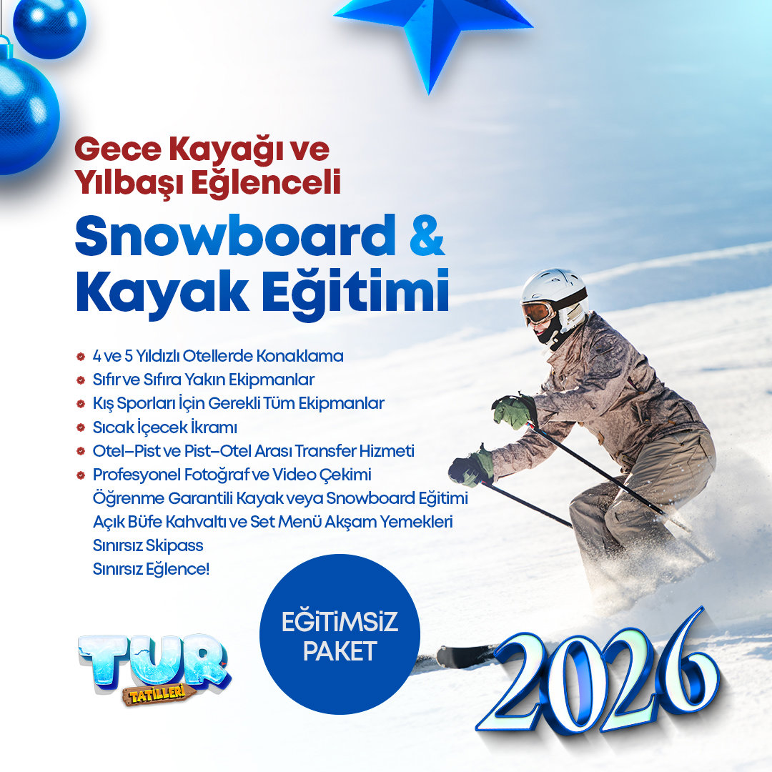 Yılbaşı Özel | Usta Kayak Paketi Erciyes Kış Kampı