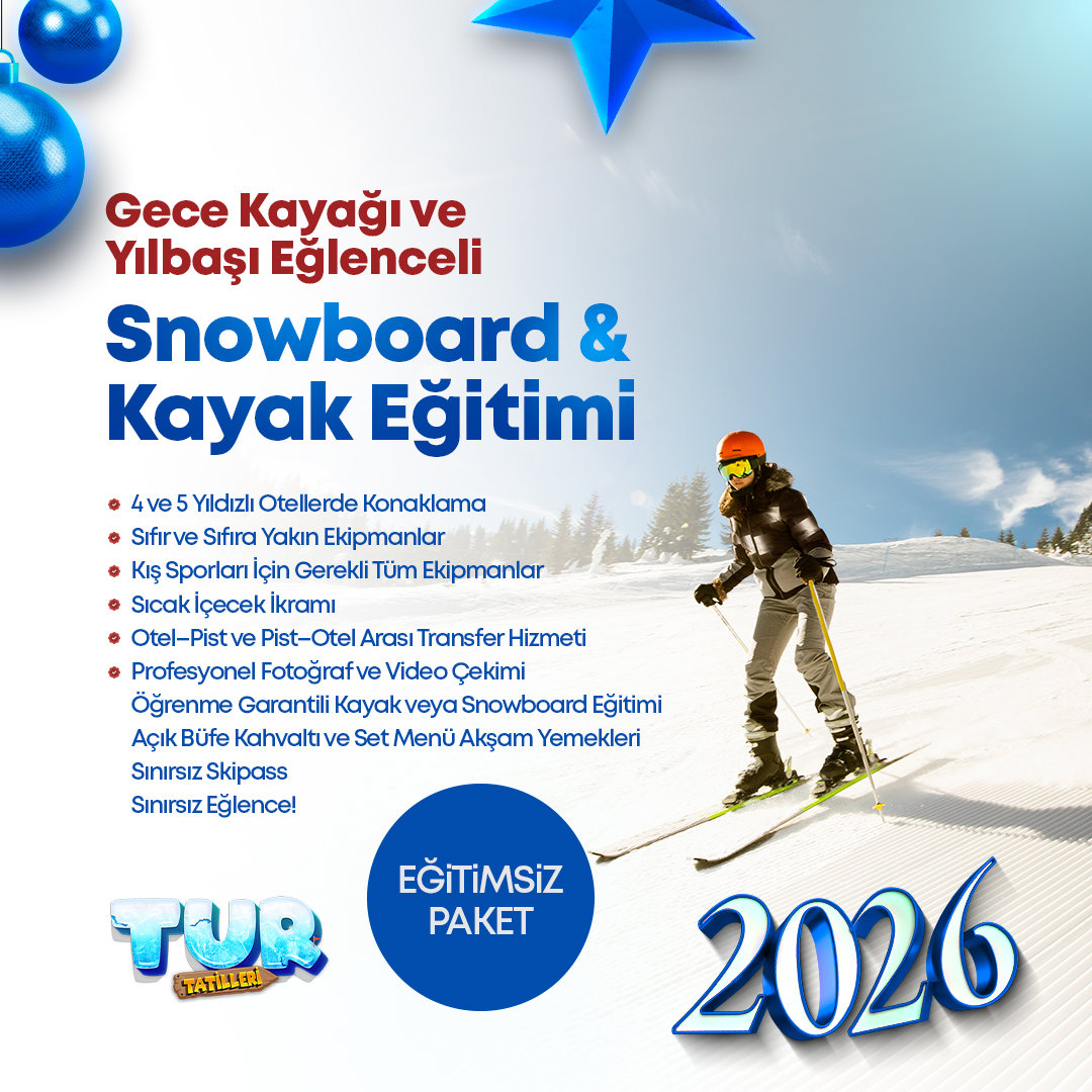 Yılbaşı Özel | Usta Kayak Paketi Erciyes Kış Kampı