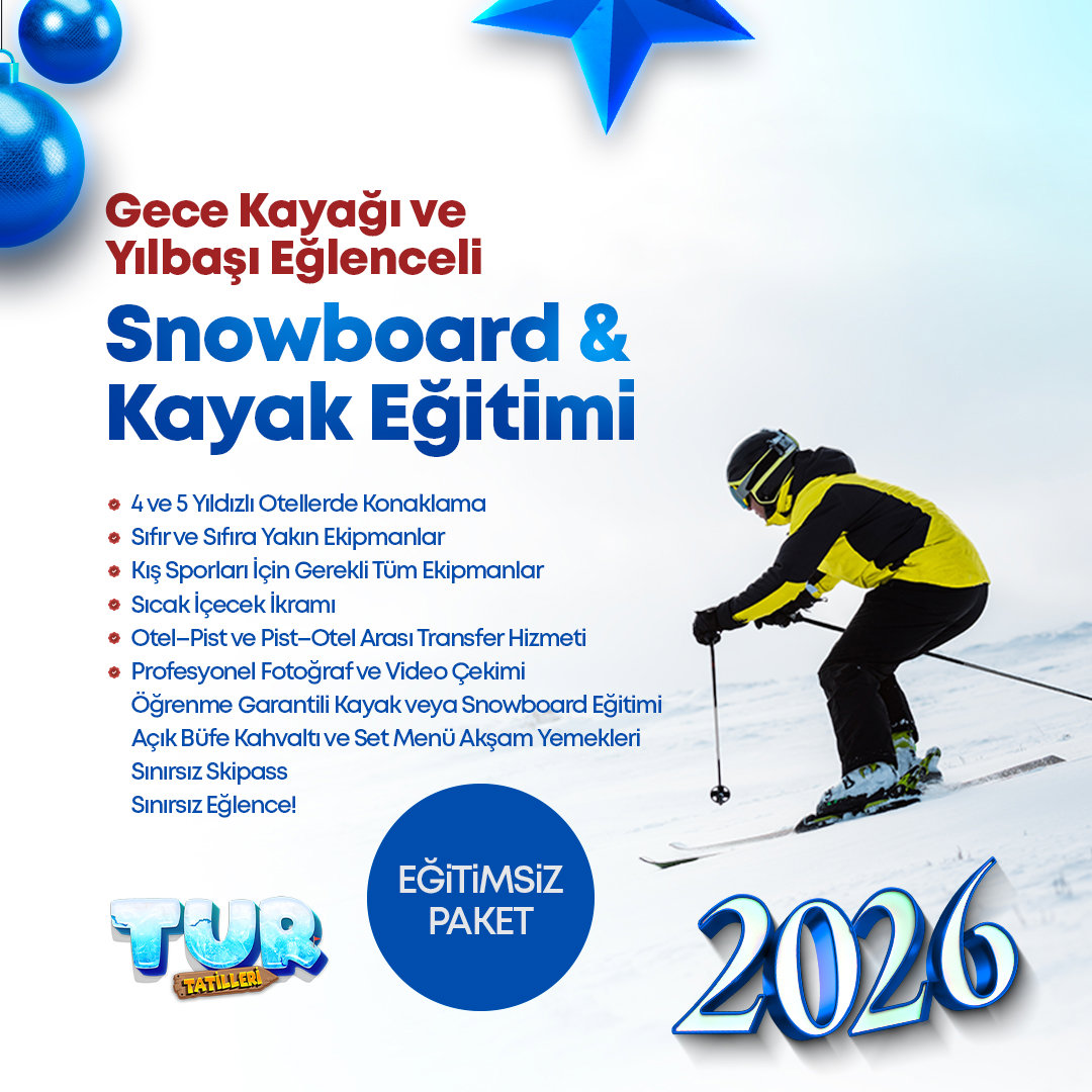 Yılbaşı Özel | Usta Kayak Paketi Erciyes Kış Kampı