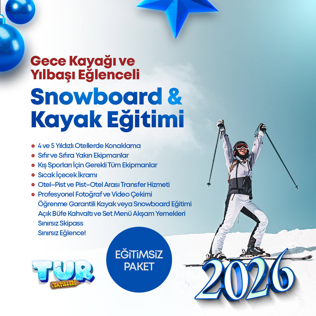Yılbaşı Özel | Usta Kayak Paketi Erciyes Kış Kampı