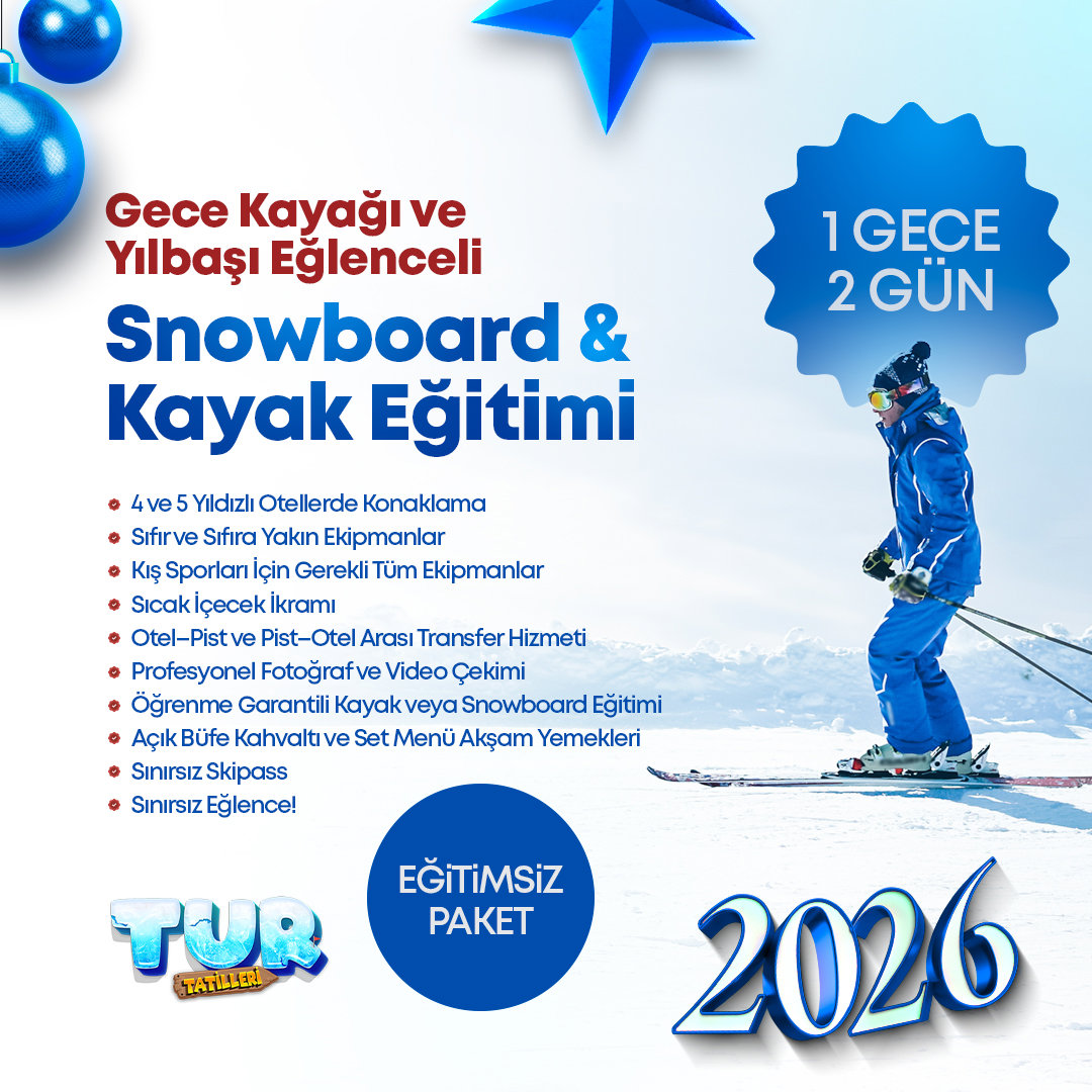 Yılbaşı Özel | Usta Kayak Paketi Erciyes Kış Kampı