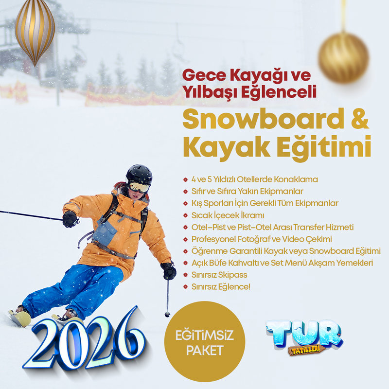 Yılbaşı Özel | Uzman Kayak Paketi Erciyes Kış Kampı