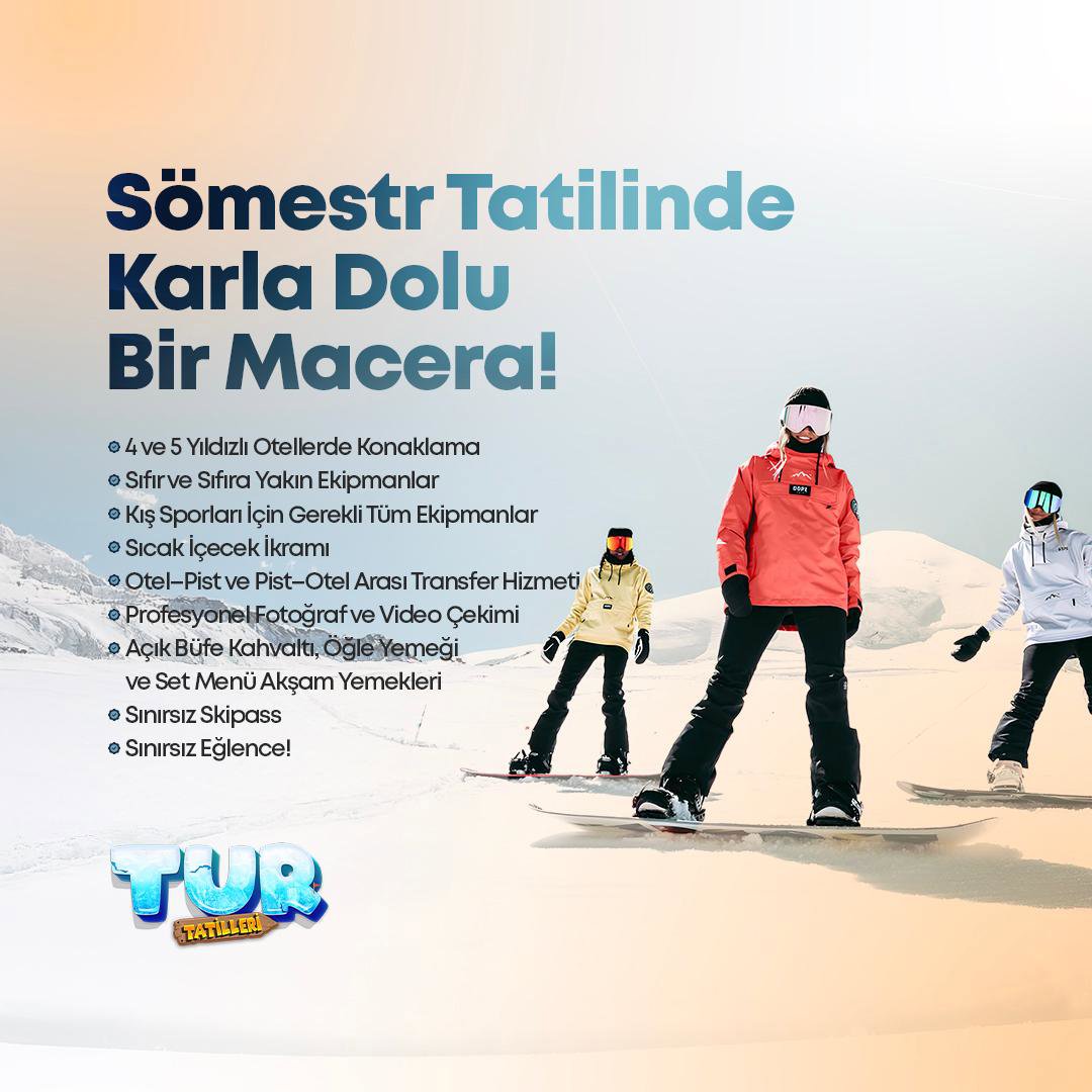 Sömestr Özel | Usta Kayak Paketi Erciyes Kış Kampı
