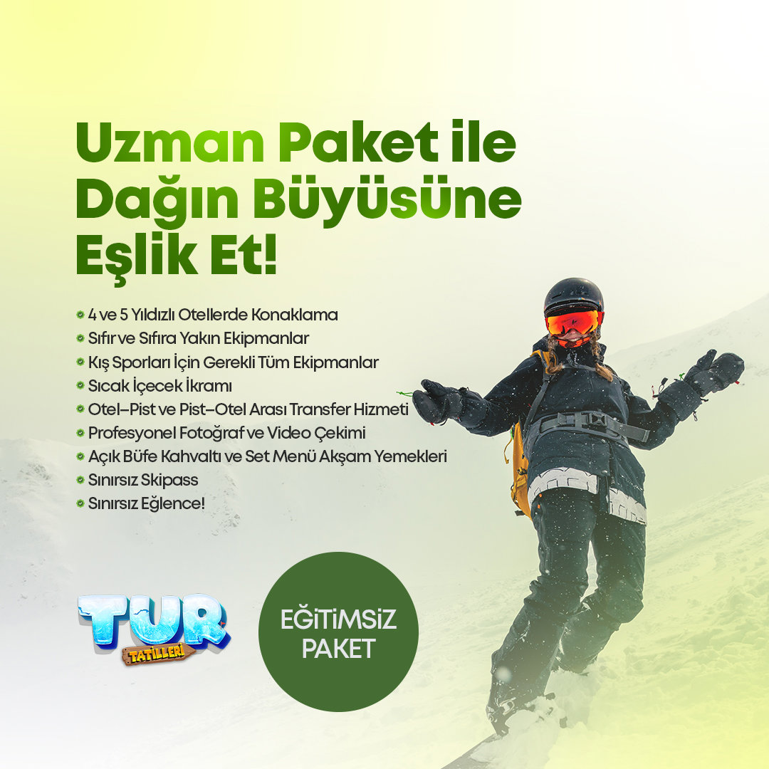 Sömestr Özel | Usta Kayak Paketi Erciyes Kış Kampı